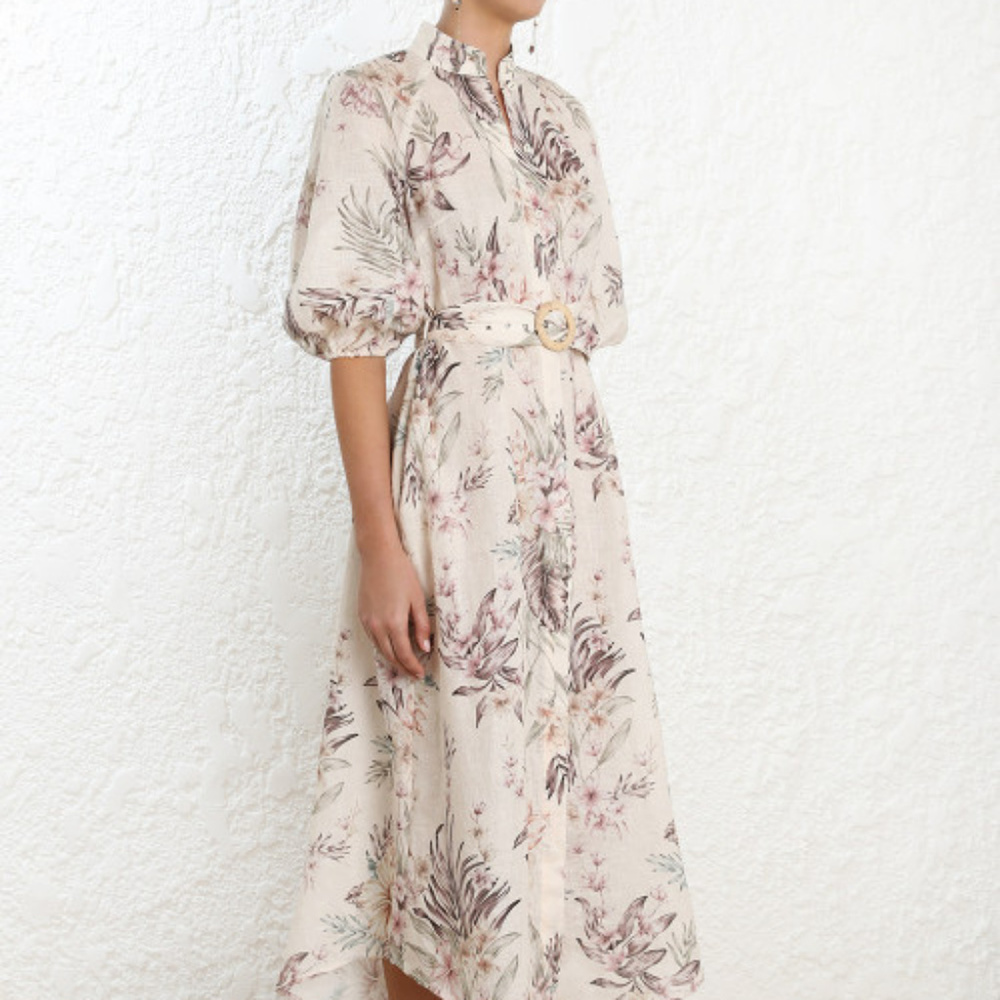 zimmermann WAYFARER LONG SHIRT DRESS size Z0 new